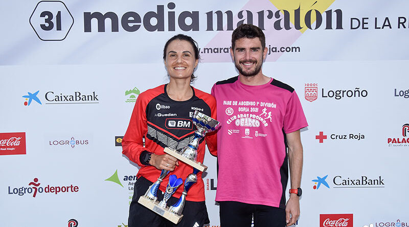 Nacho García y Gema Martín, vencedores de la XXXI Media Maratón de La Rioja