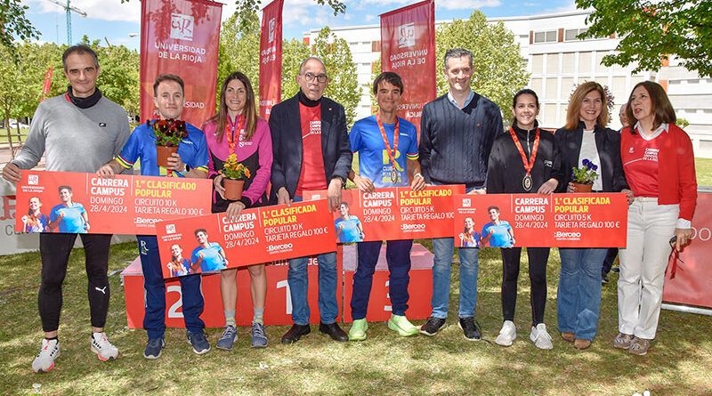 David Bartolomé y Esther Rodríguez, vencedores del 10K en la XIV Carrera Campus Universidad de La Rioja