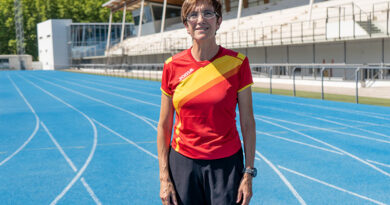 Valvanera Guridi, subcampeona de Europa de 60m lisos W65
