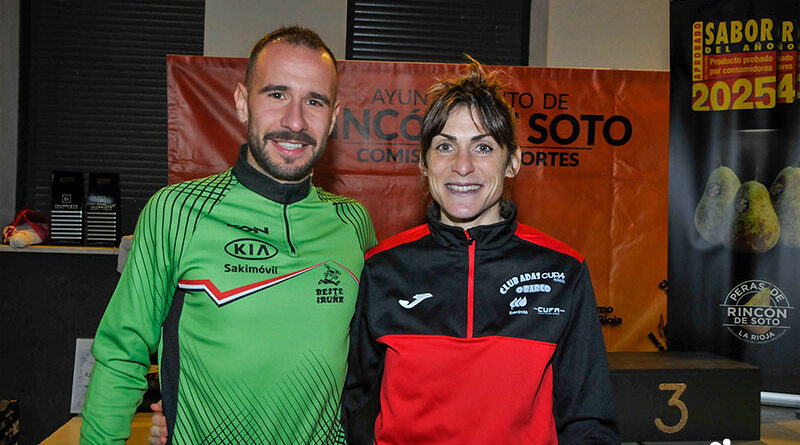 Andoni Acebedo y Esther Rodríguez, vencedores de la XI Carrera Nocturna de Rincón de Soto