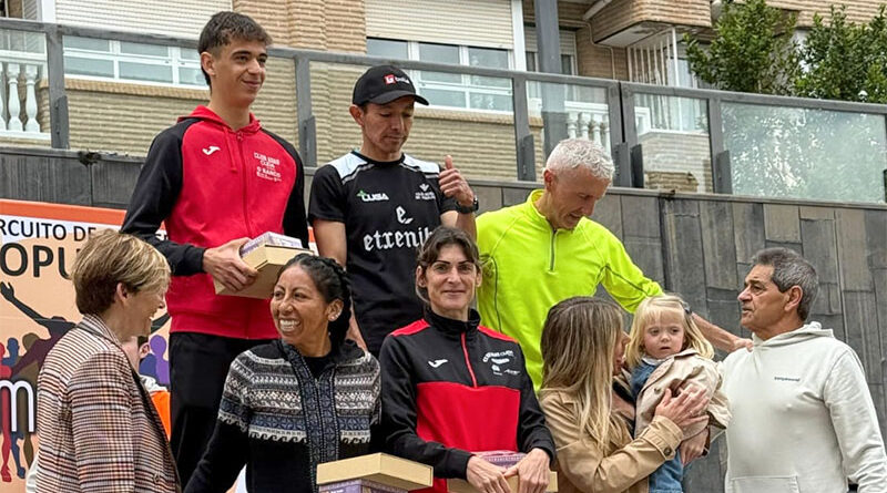 Roberto Carlos Trejo y Esther Rodríguez, vencedores de la XII Carrera Popular Vía Verde de Arnedo
