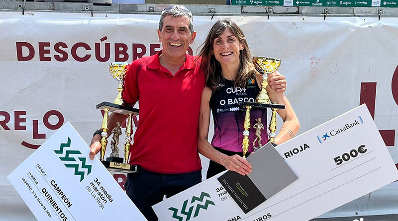 Abule Esteban y Esther Rodríguez, vencedores de la XXXIV Media Maratón de La Rioja