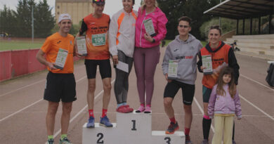 Un centenar de corredores suma kilómetros en Viana contra la Esclerosis Lateral Amiotrófica