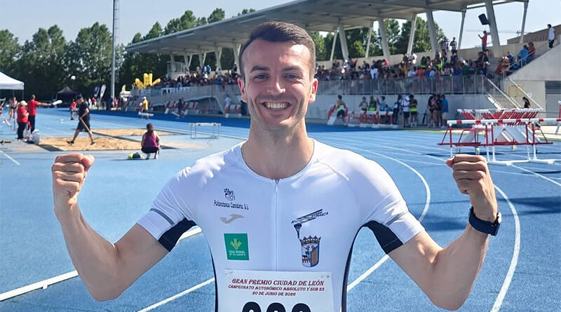 Daniel Blanco bate su propio récord de La Rioja en los 400 metros vallas