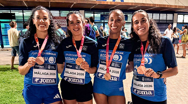 Un bronce en 4×400 y tres puestos de finalista cierran la participación riojana en en Nacional de Málaga