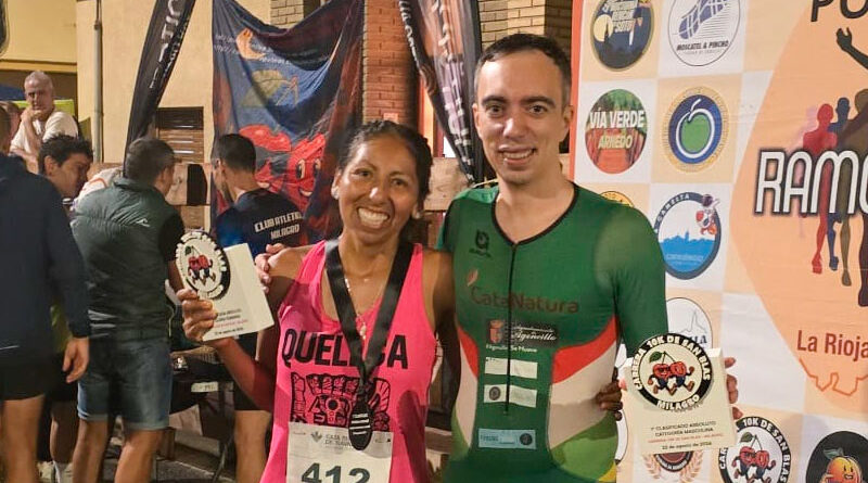 Sergio Tejada y Virginia Quellca, vencedores de la  III Carrera 10K San Blas en Milagro