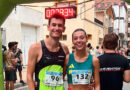 Daniel Ruales y Raquel Yécora, vecedores de la IX Carrera del Melocotón de Sartaguda